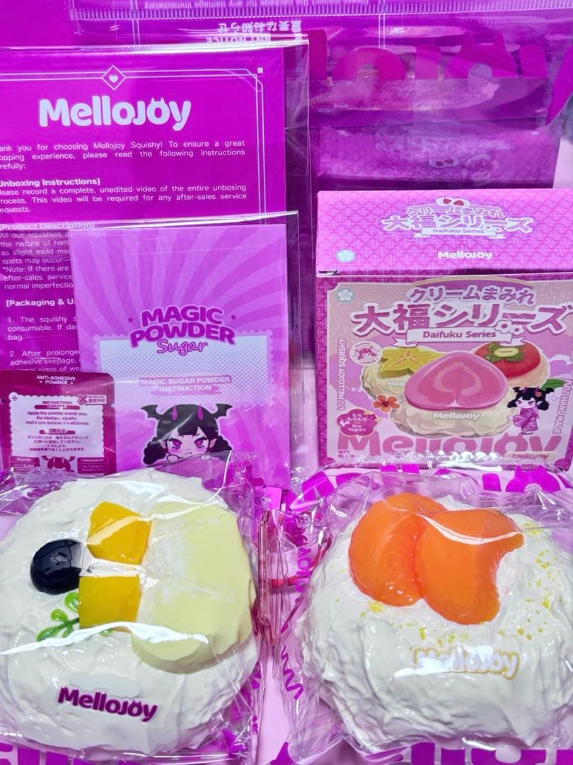 Mellojoy 大福 ドリアン みかん セット（付属品付き）