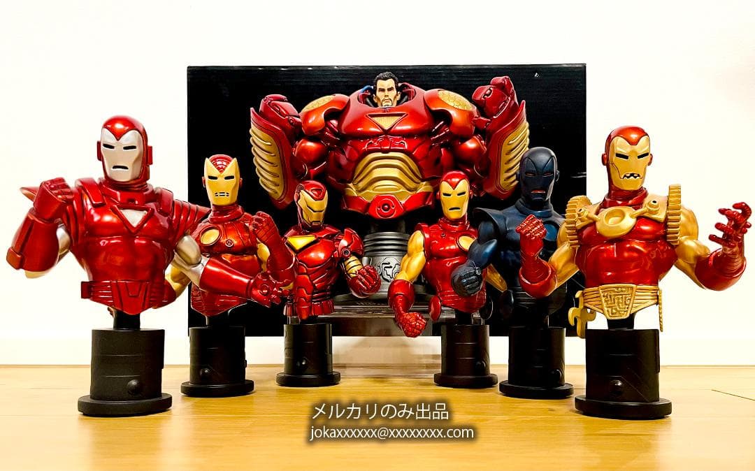 ボウエンBowen アイアンマン ミニバスト スタチュー 7体セット 限定