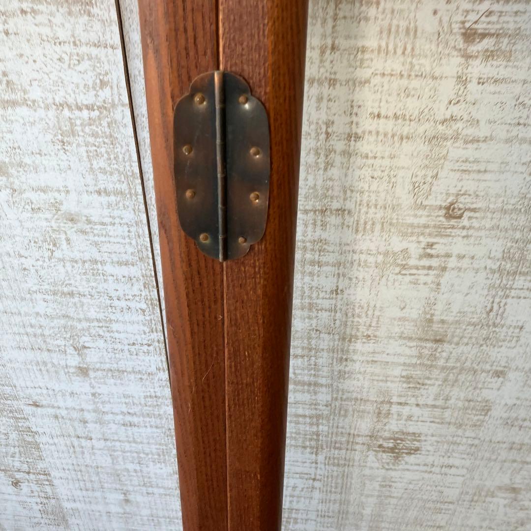 昭和レトロ 折りたたみ衣桁 古民具 欅 衣紋掛け 古道具 ハンガーラック 着物