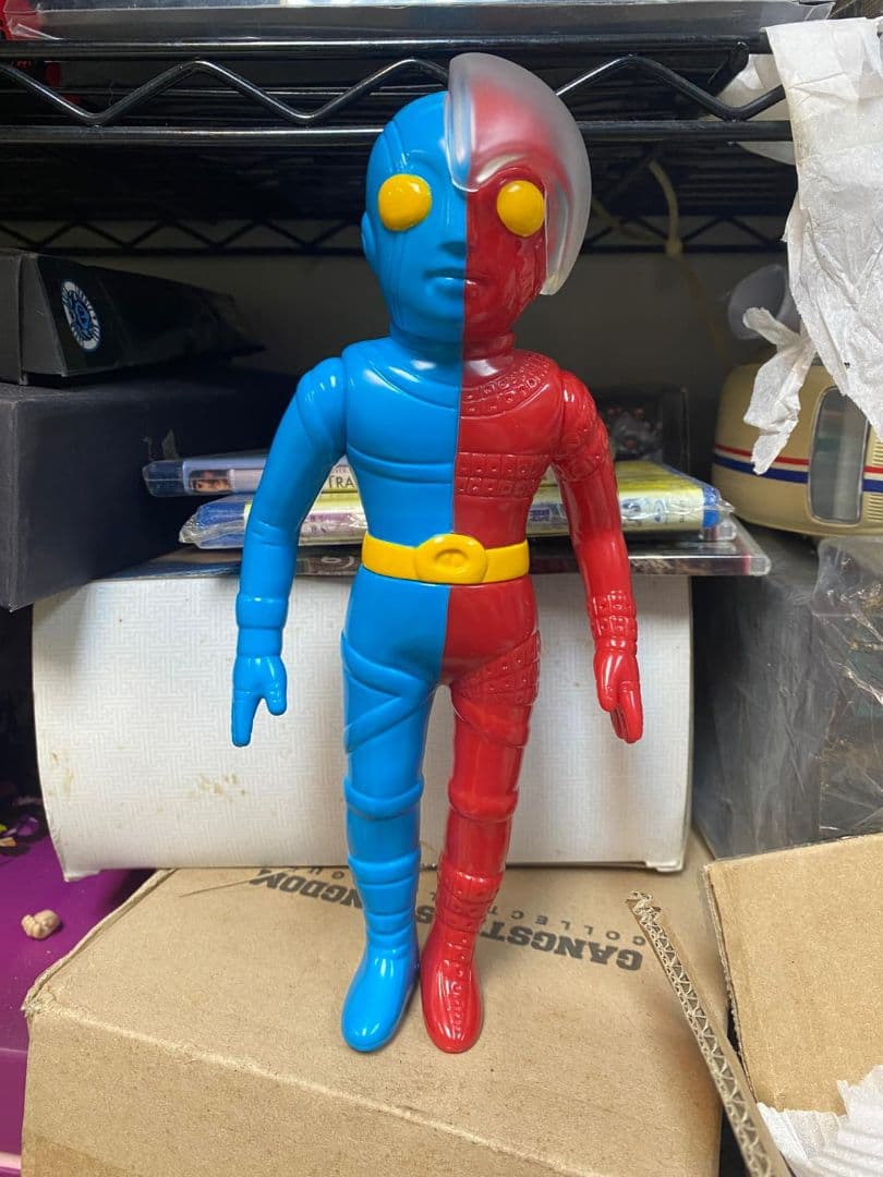 値下げ 人造人間・キカイダー ソフビ人形 25cm 海賊版