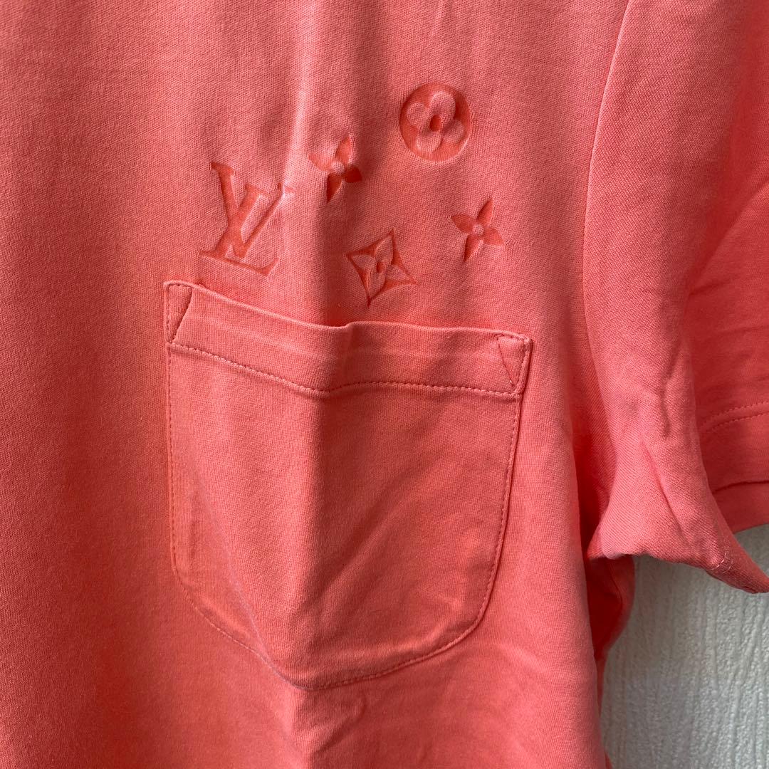LOUIS VUITTON ピンク Tシャツ ポケット付き xs