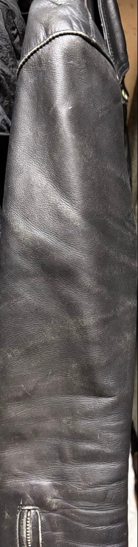 80s–90s Archive 牛革 レザージャケット ライダース ダブルジップ