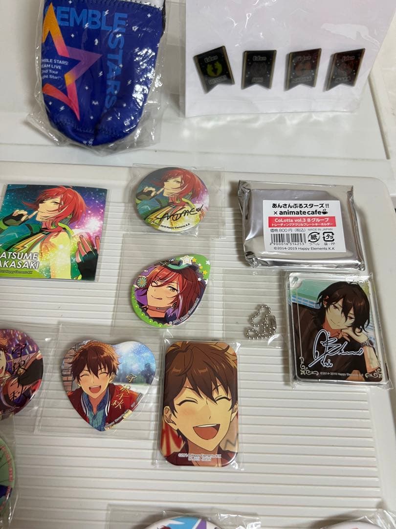 あんさんぶるスターズ！！ 缶バッチ、朔間零、逆先夏目、たかみねペットボトルカバー