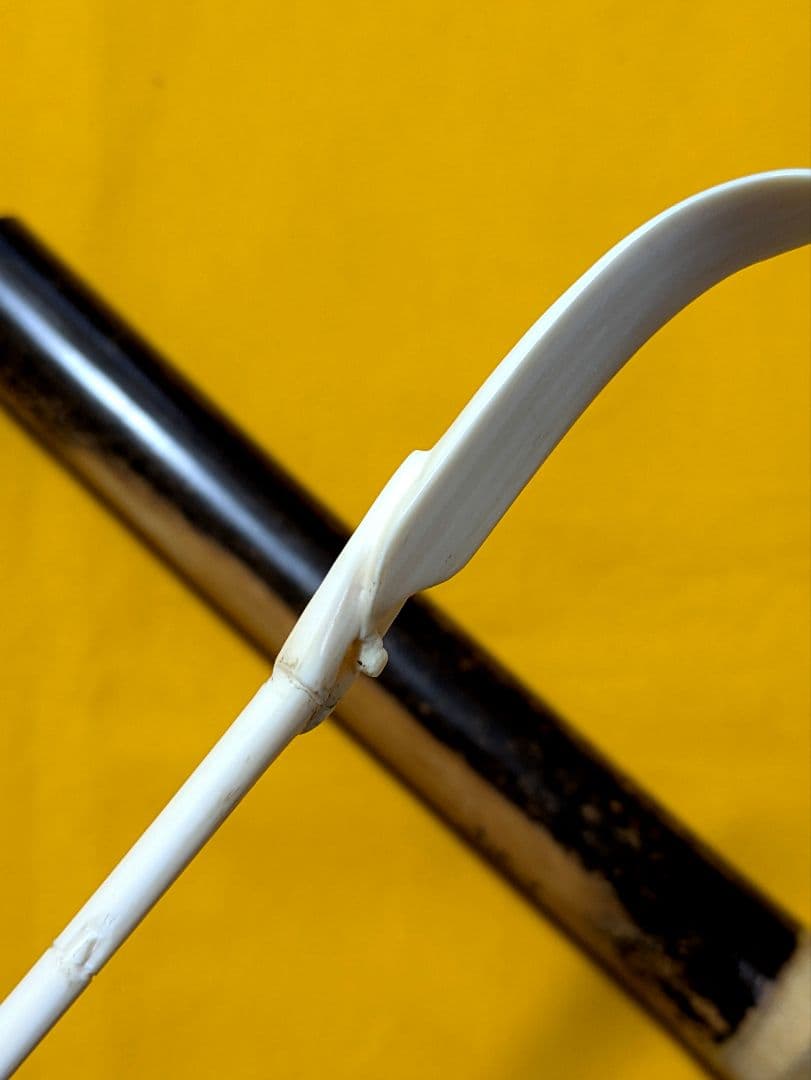 【閉店売り尽し】手彫茶杓　笹之葉型短寸（箱入仕覆寸）