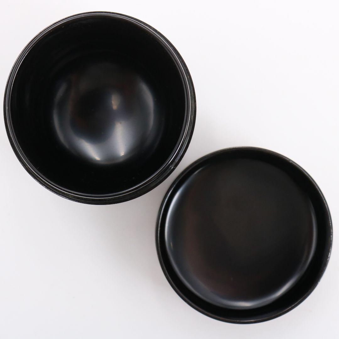 北村葵春作 唐子蒔絵 中棗 茶道具 共箱　V810