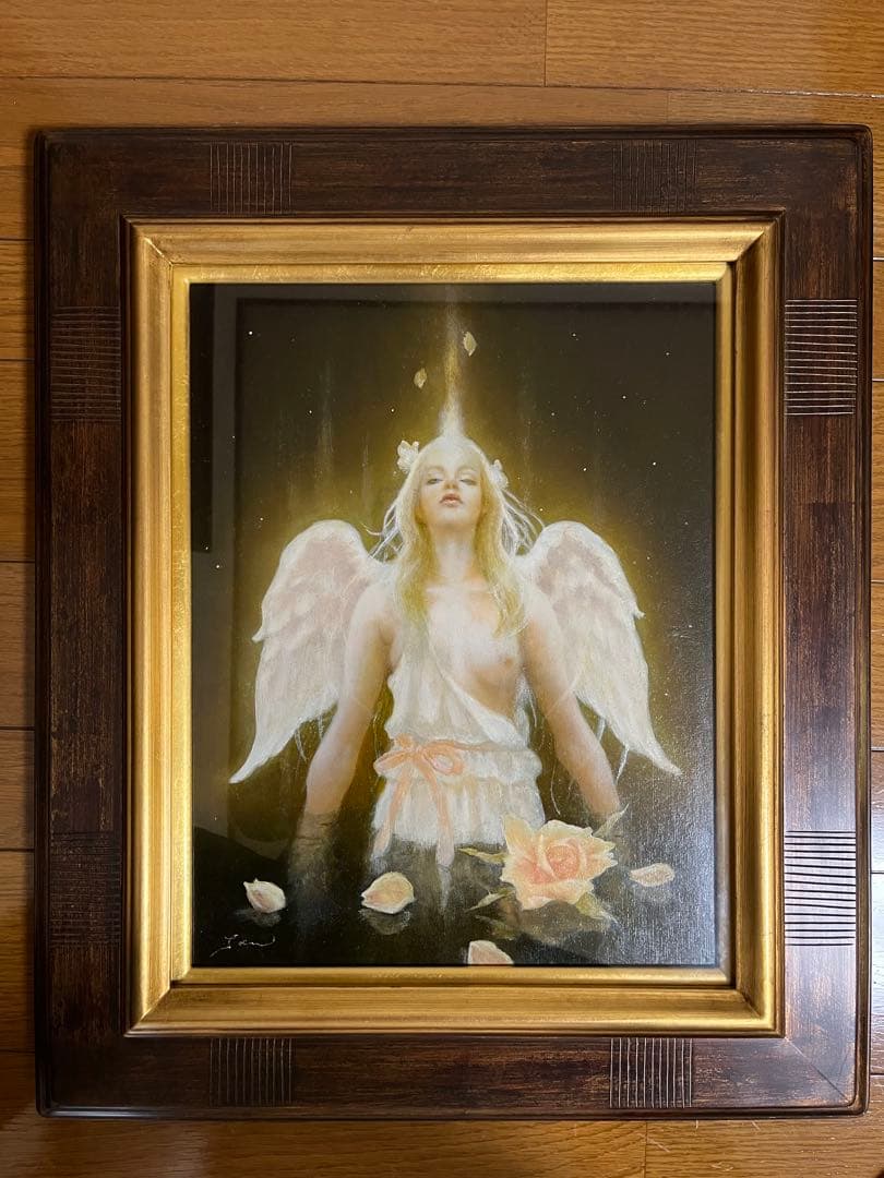 ♦杉山慎一郎　油彩画　WHITE ANGEL 6号