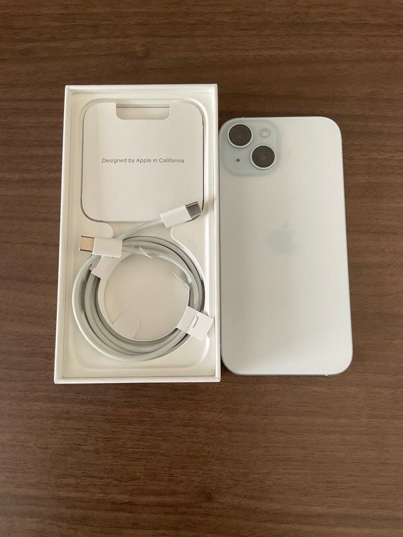 ヒ*読様 Apple iPhone15 128GB ブルー