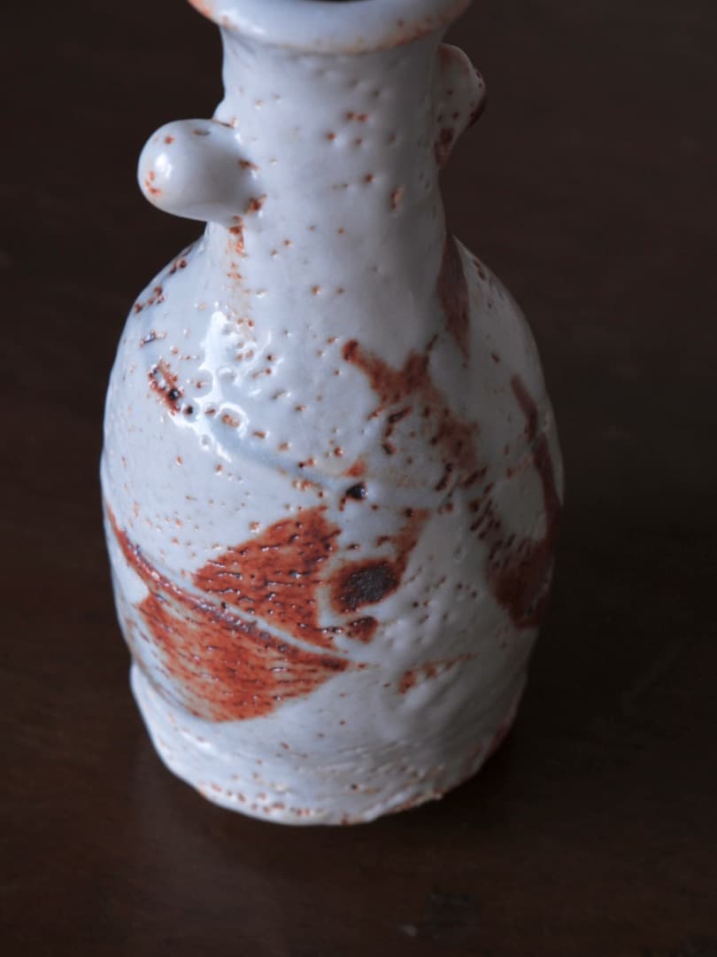 平安桐鳳　仁清　糸巻蓋置と仙山窯　安藤日出武　無形重要文化財　志野花生Q1420