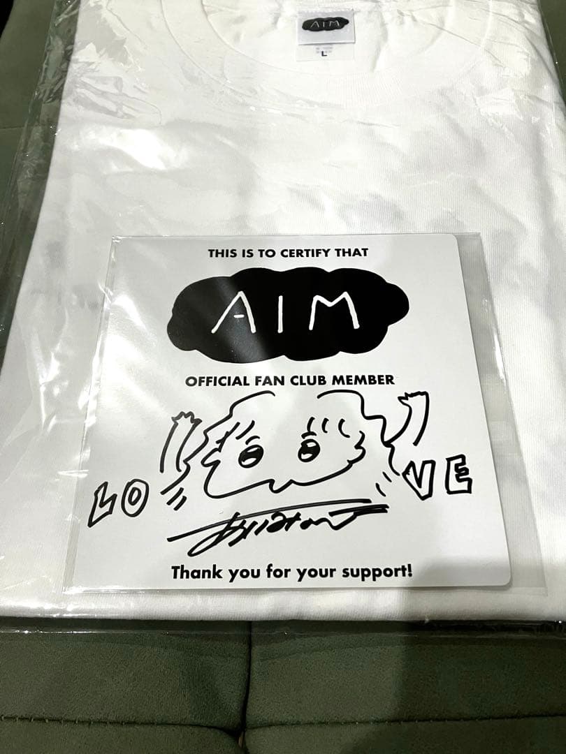 貴重 あいみょん 直筆サイン色紙&TシャツAIM限定 ファンクラブ グッズ