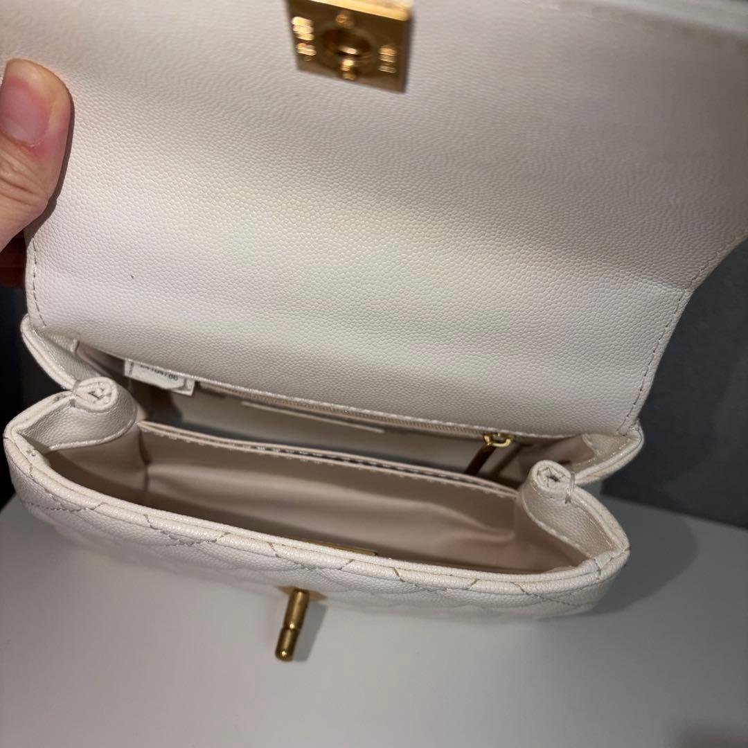 シャネル　CHANEL ハンドバッグ　ホワイト　ノベルティ