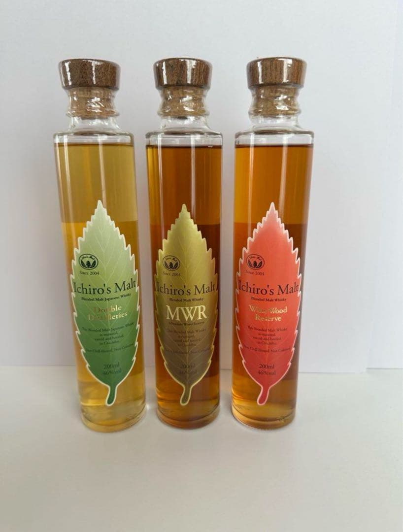 イチローズモルトリーフ ミニボトルWWR・DD・NWR 200ml 3種類各1本