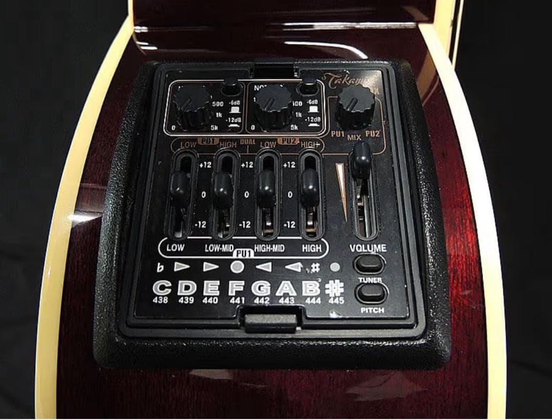 週末限定！！Takamine アコースティックギター ワインレッド ケース付