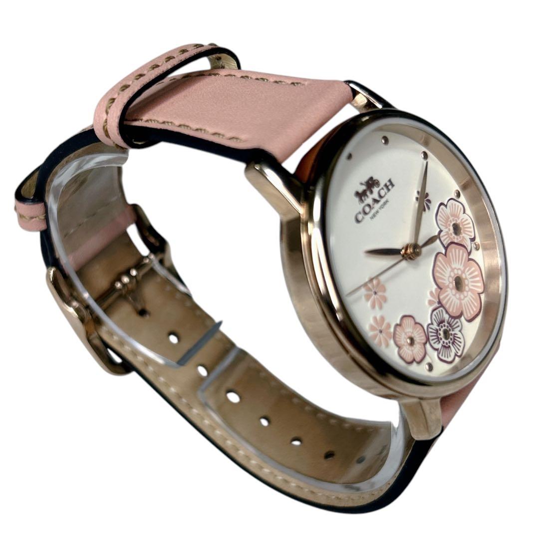 ✨極美品✨箱 説明書付き COACH 花柄ダイヤル レディース腕時計