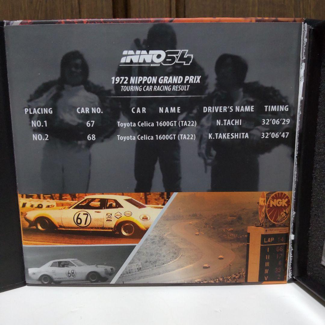 トヨタ セリカ 1600GT 日本グランプリ イノモデル 1/64 INNO