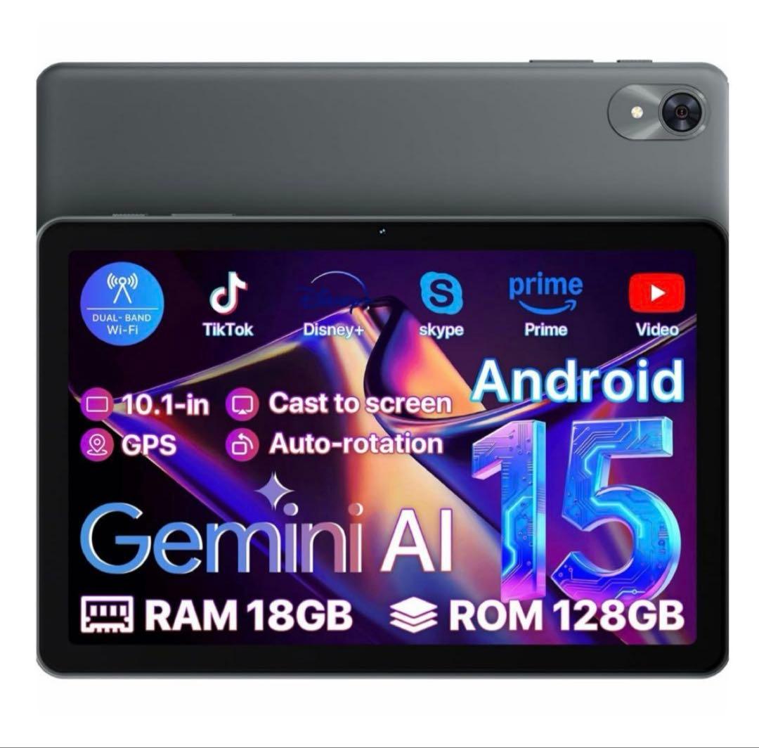 Android 15 タブレットGemini 18GB+128GB 10インチ