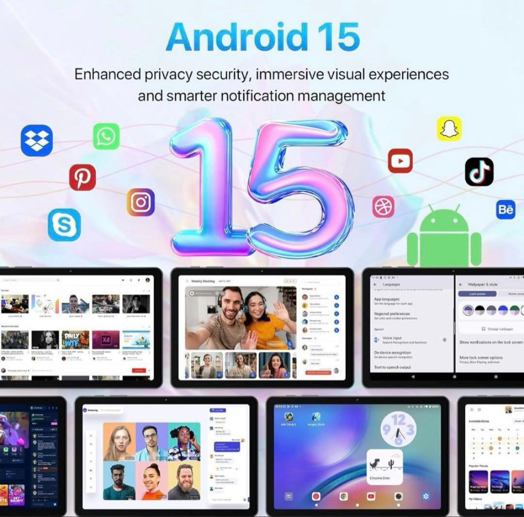 Android 15 タブレットGemini 18GB+128GB 10インチ