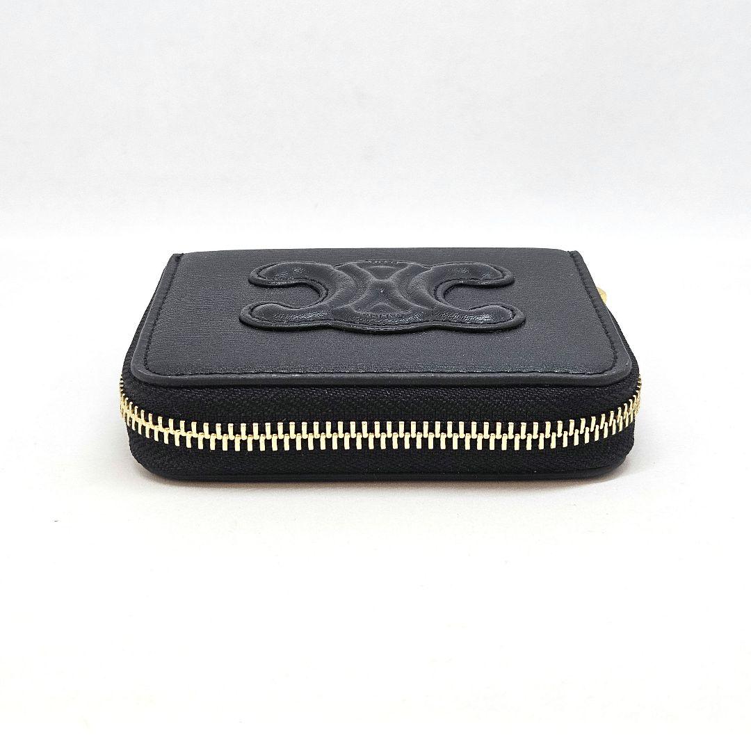 CELINE セリーヌ コンパクトジップウォレット トリオンフ 黒 小銭入れ