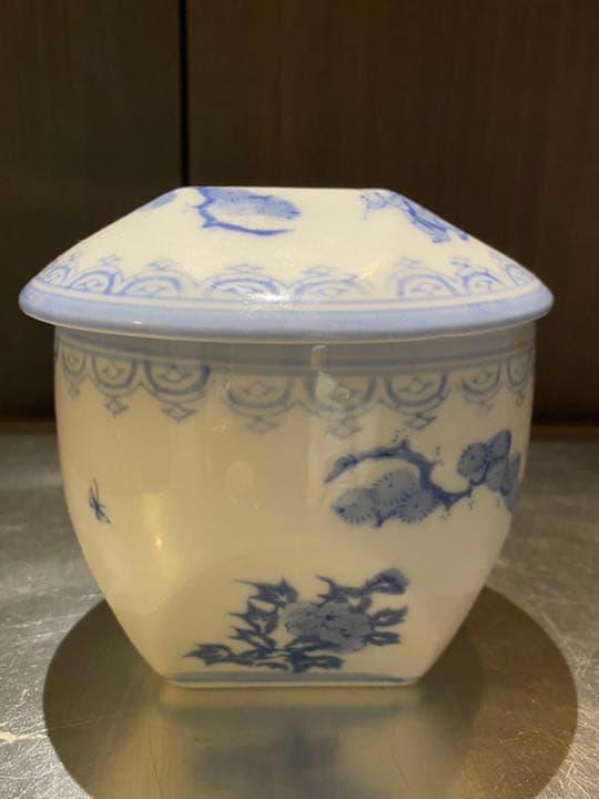 平戸焼　献上唐子蓋物　キャンディボックス　古美術　骨董