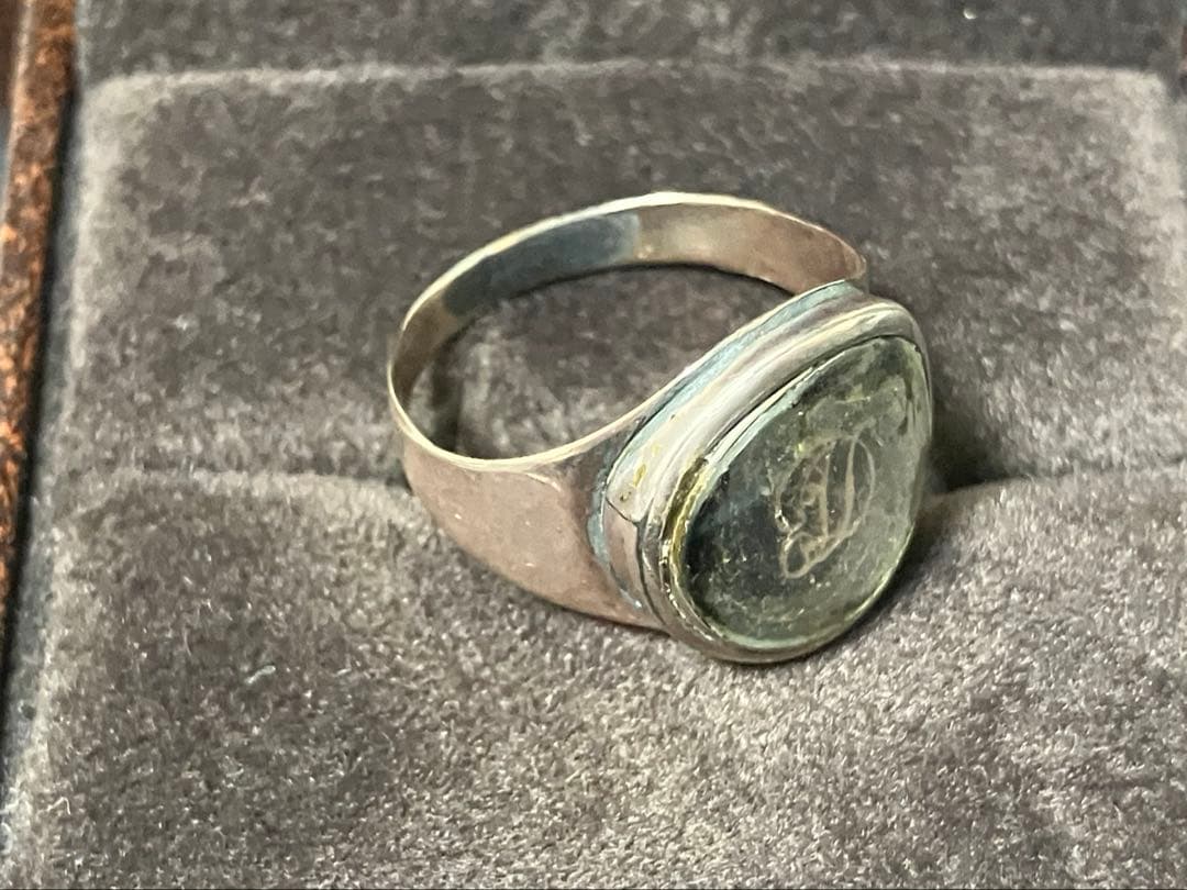 1799年　モーニングリング　イギリス　シグネット　本物　アンティーク