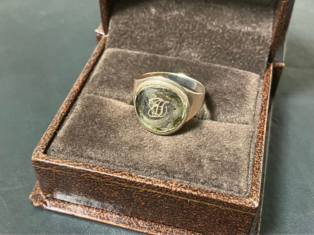 1799年　モーニングリング　イギリス　シグネット　本物　アンティーク