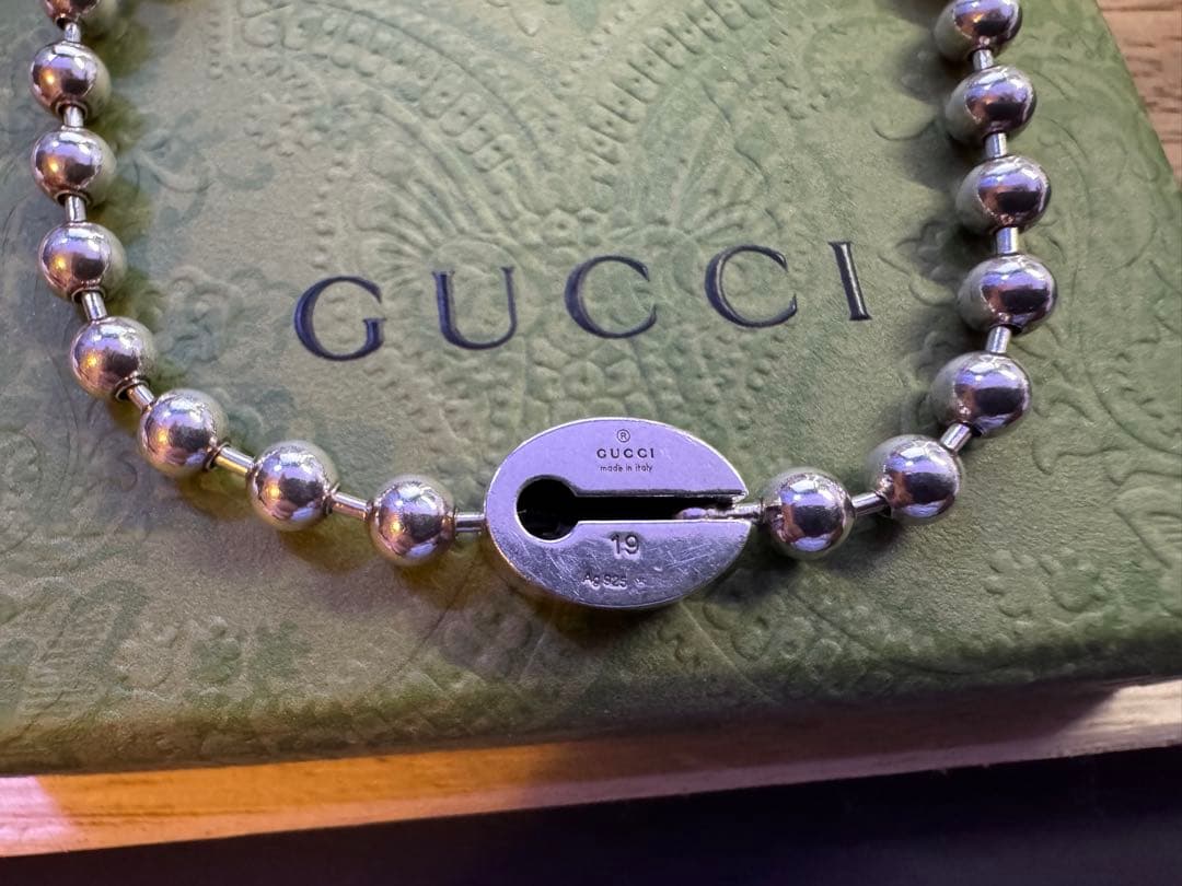 グッチ　GUCCI ブレスレット　インターロッキング　ボールチェーン G