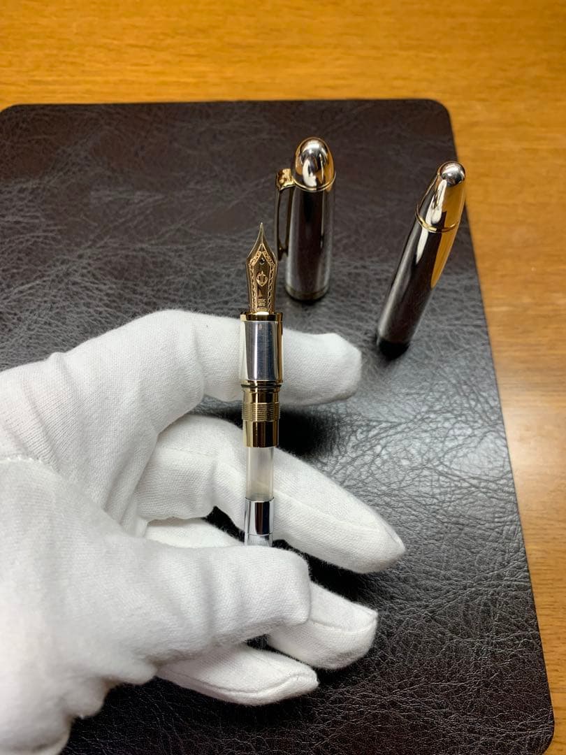 Sailor セーラー 万年筆 21K金ペン先 純銀軸 プロフィット21
