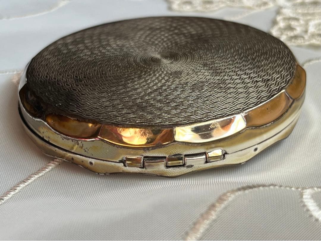 昭和レトロ　ヴィンテージ　コンパクト　ミラー　化粧鏡　ライター型香水スプレー