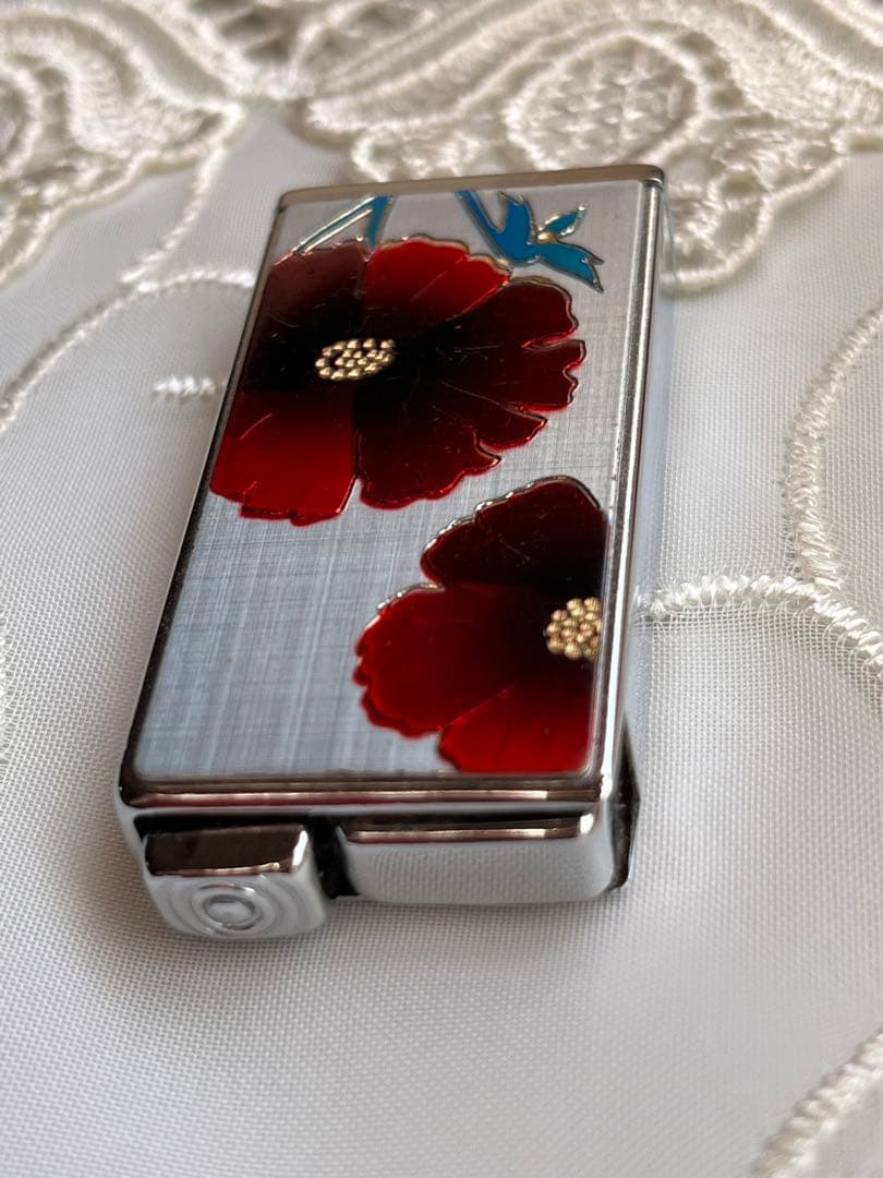 昭和レトロ　ヴィンテージ　コンパクト　ミラー　化粧鏡　ライター型香水スプレー