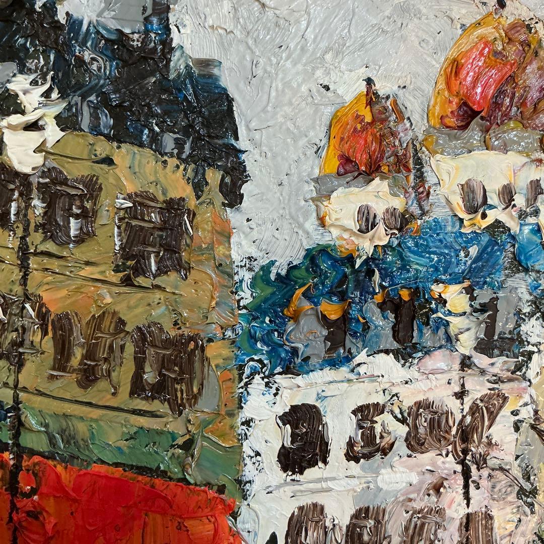 絵画・額縁・油絵・渡部ひでき・パリの街角・洋画・色紙・美術品・インテリア・雑貨