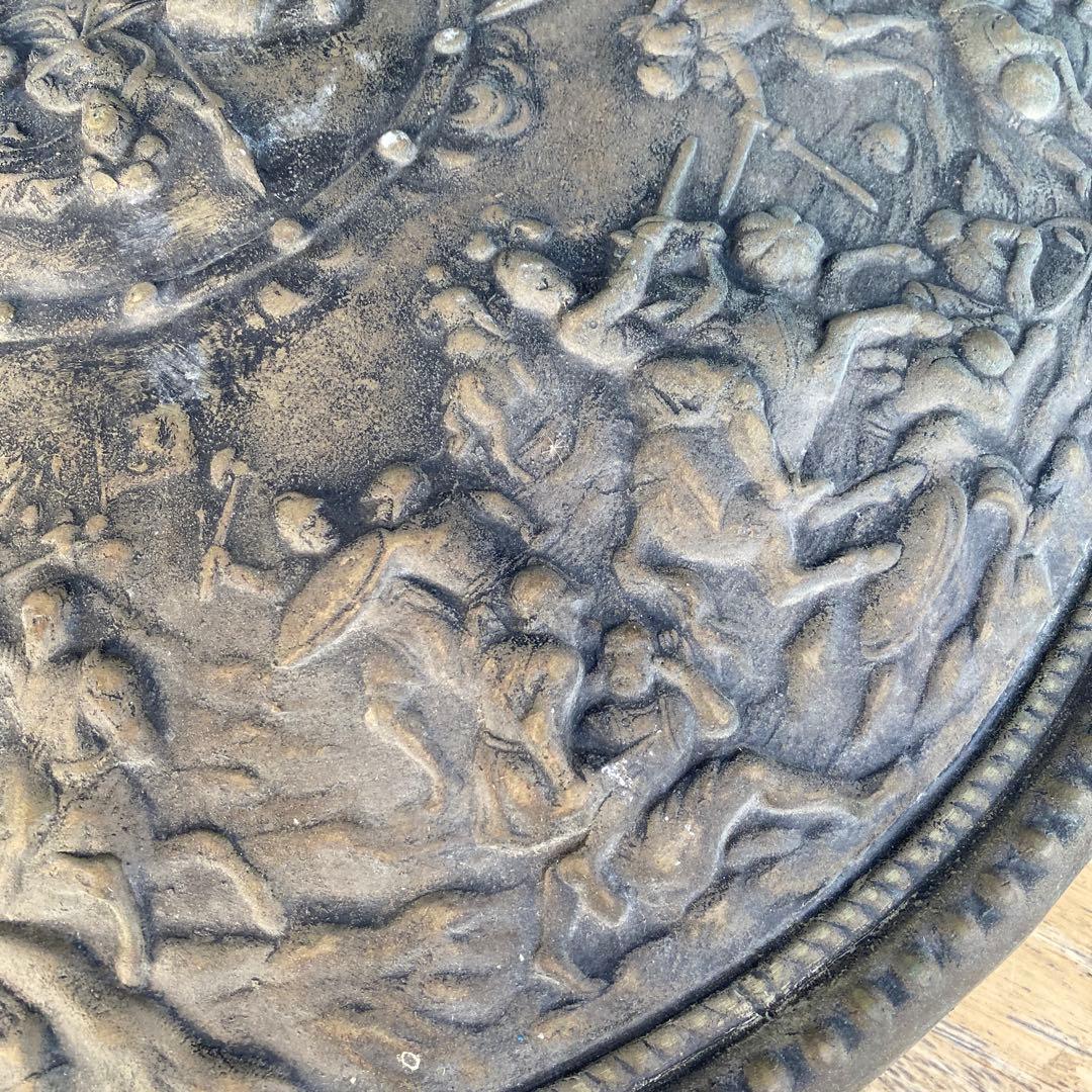 古代ギリシャの盾　レプリカ　アンティーク　直径48cm 金属