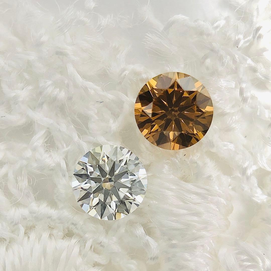 アクセサリー 0.162ct F.D.Brownish Yellow Orange SI-2