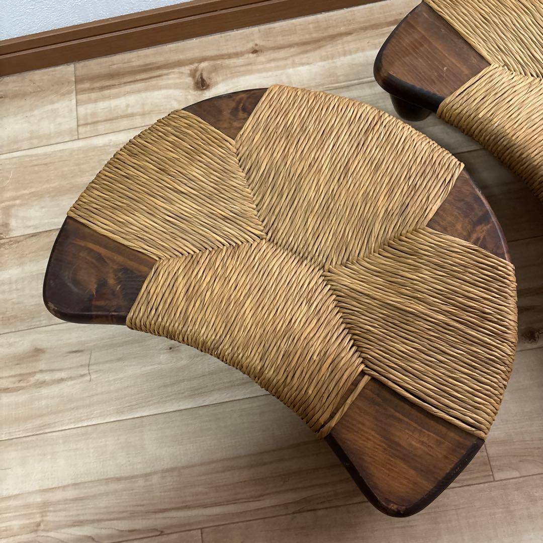 正座椅子 あぐら椅子 座椅子 木製 和室　2個セット　状態良い　最安値