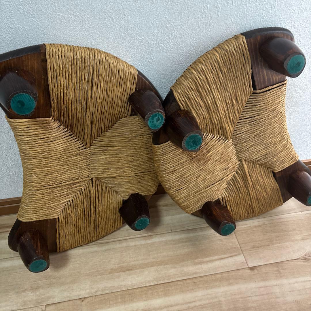 正座椅子 あぐら椅子 座椅子 木製 和室　2個セット　状態良い　最安値