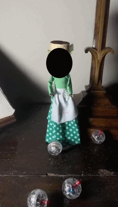 復讐の為に呪いを掛け修復ヒーリングブードゥー人形