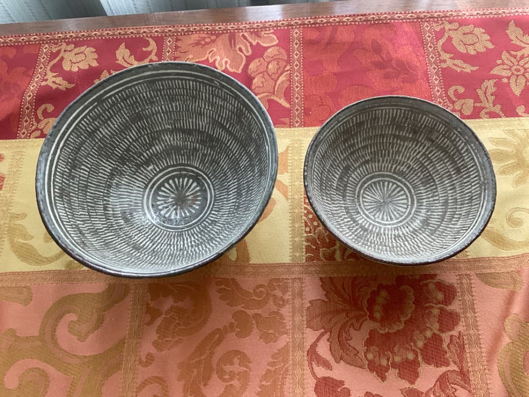 三島手　碗(小) 美しい白象嵌　金海窯