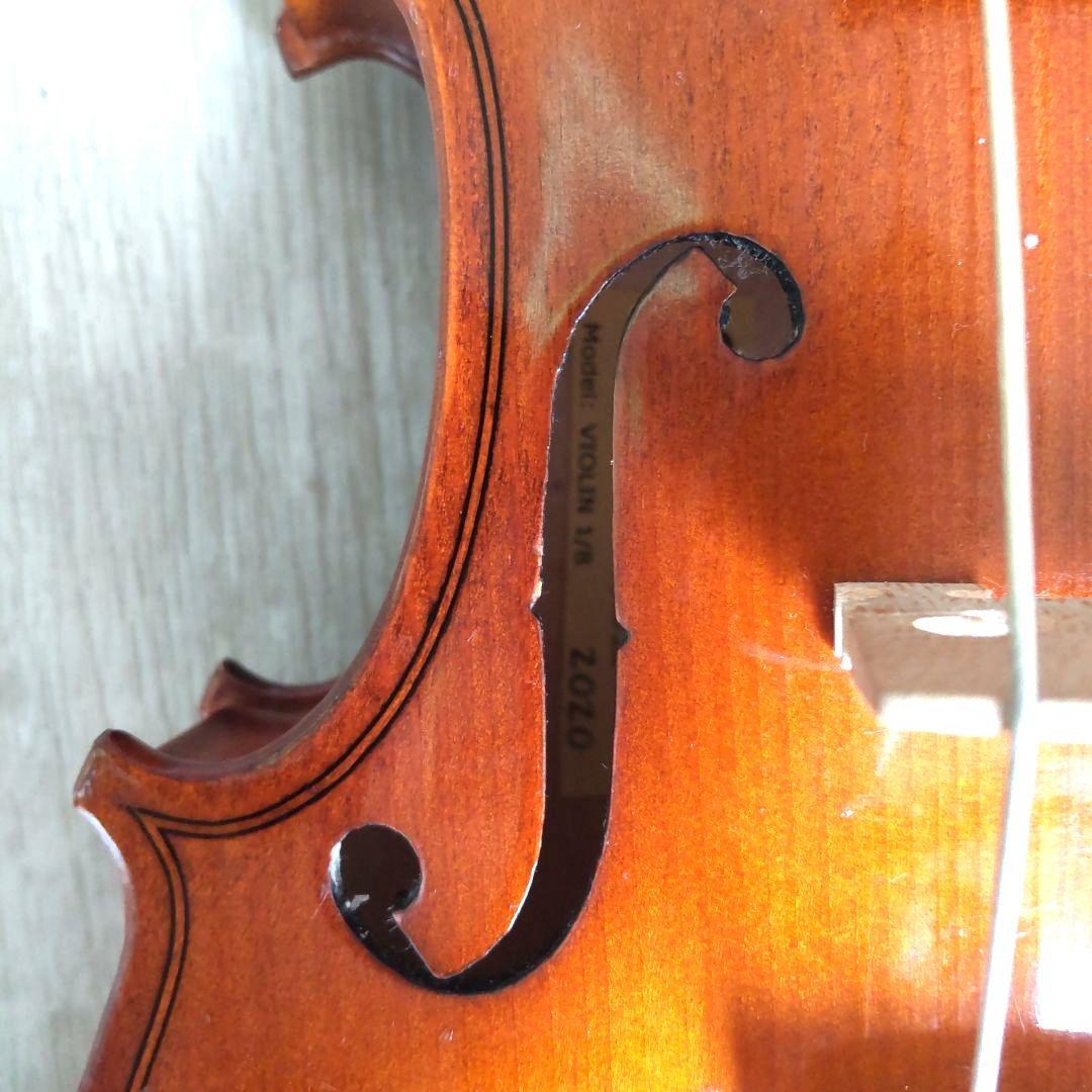 Regin1/8バイオリン、弓、肩当て、ケースセット