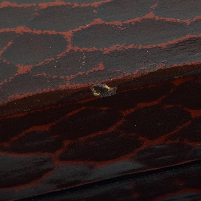 茶道具　鎌倉彫　利休茶箱　織部焼　茶碗　巾筒など　九点　一式　M　R9299