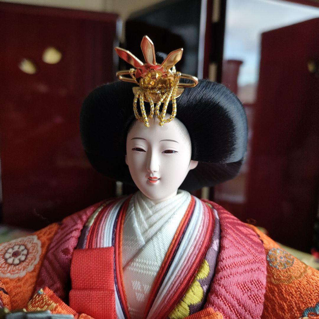 雛人形 親王飾り　 平飾り　　作家名(平安優香)