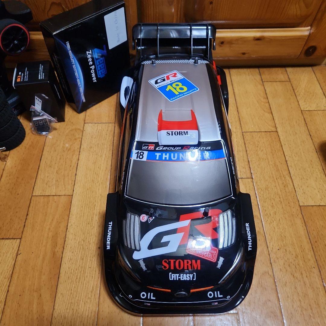 タミヤ ドリフト ラジコン フルセット　TT02 黒　ラリー　ボディ　　tt01