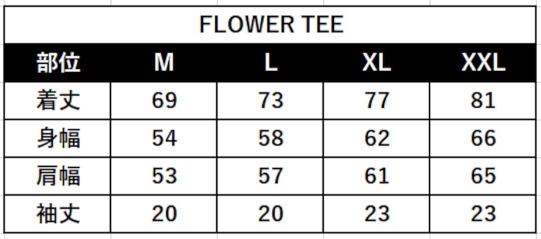 クロノイズム FLOWER TEE Lサイズ