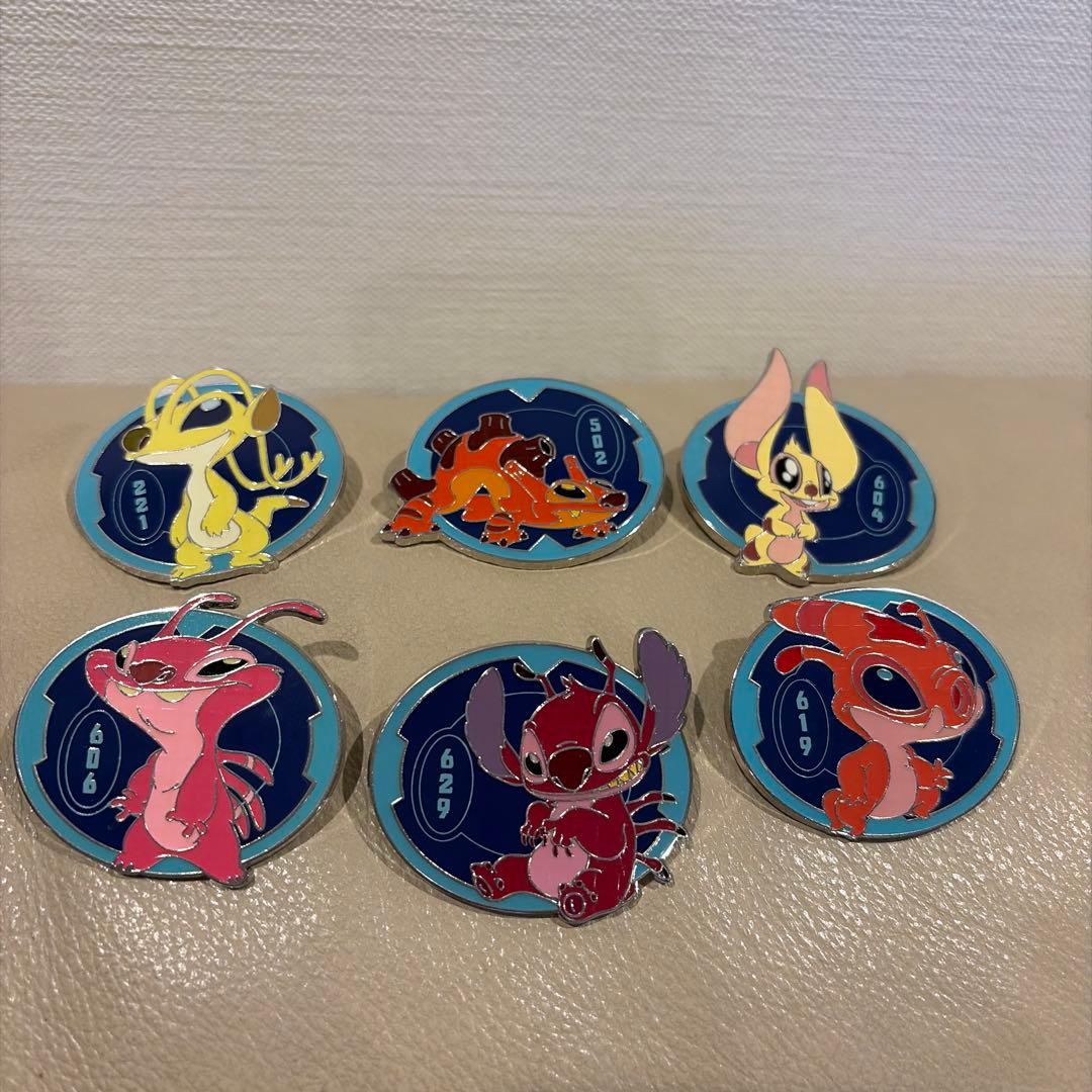 スティッチの日　ピンバッジ6個セット　wdw