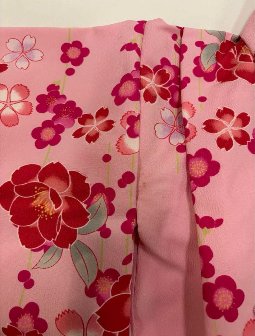 七五三　3歳女の子　着物セット　可愛いピンク　華やか桜　梅　新品