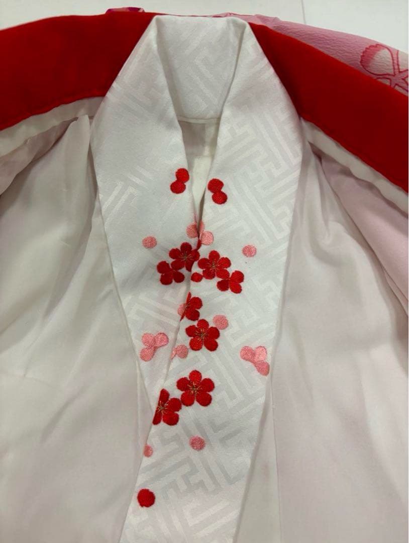 七五三　3歳女の子　着物セット　可愛いピンク　華やか桜　梅　新品