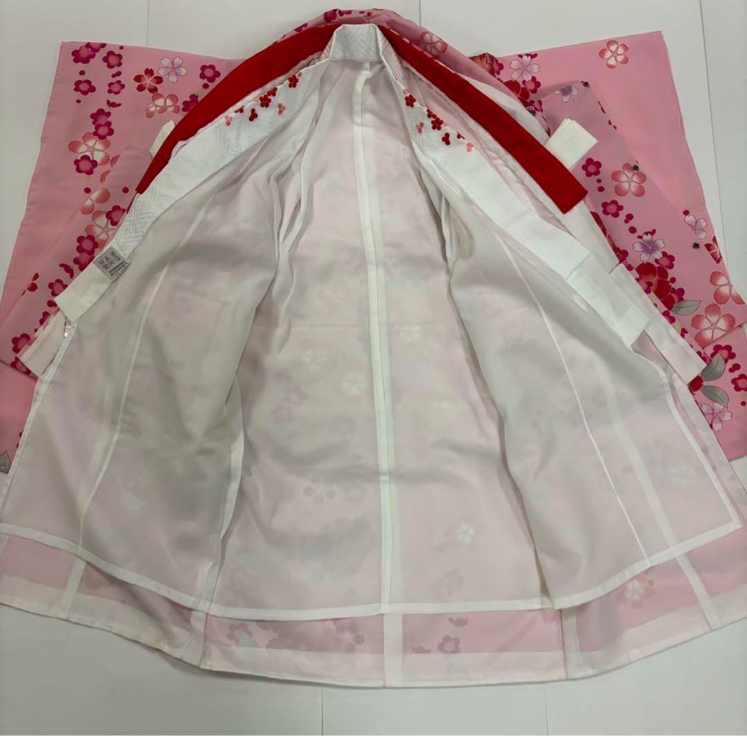 七五三　3歳女の子　着物セット　可愛いピンク　華やか桜　梅　新品