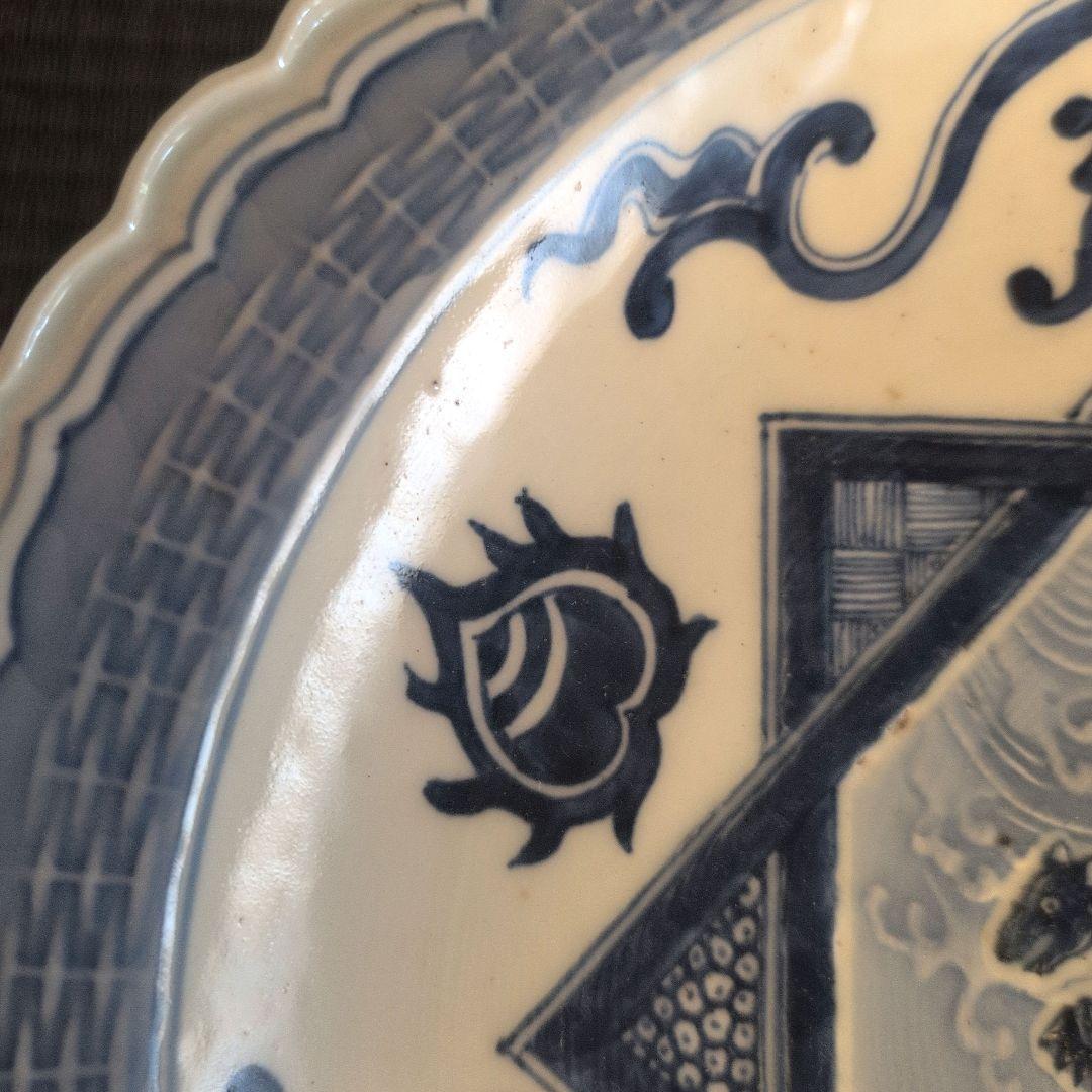 古伊万里 染付 大皿（32.5 cm）