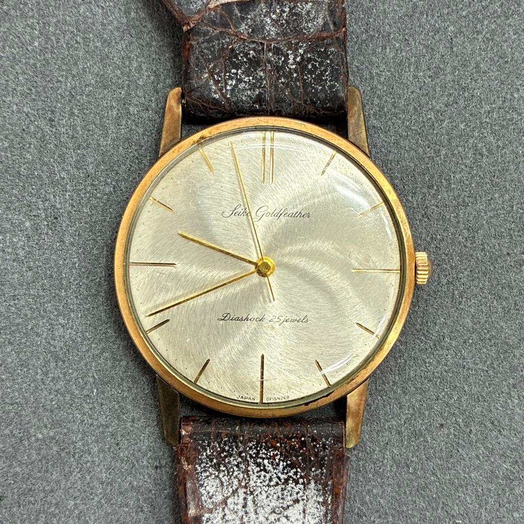 SEIKO ゴールドフェザー Gold Feather 14K GF 稼働品