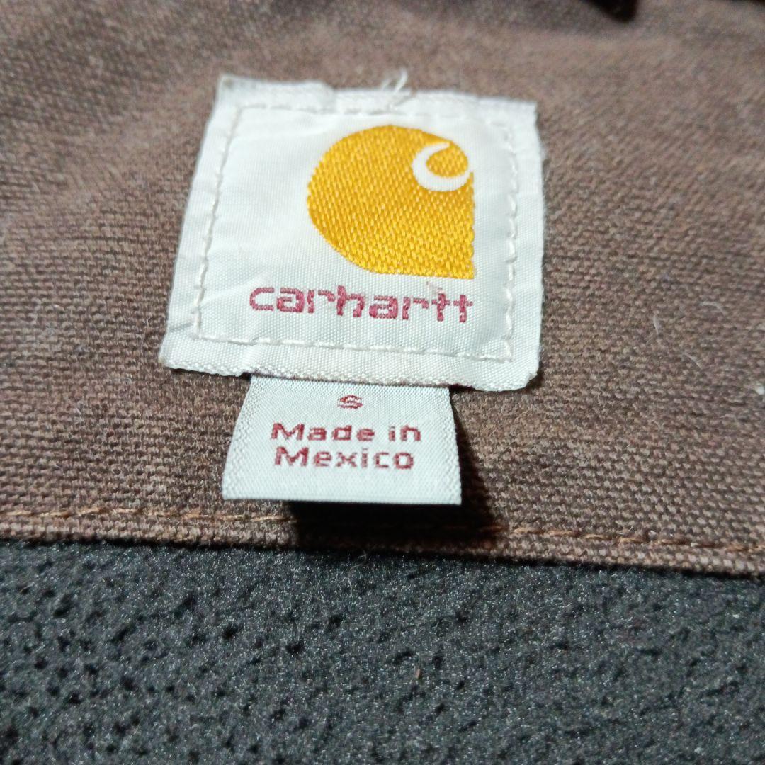 Carhartt フード付きベスト S ブラウン