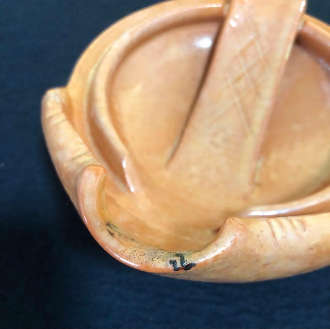 《R》赤楽 楽焼 するめ瓦 和楽 油盞 短檠 燭台 夜咄 260105か4