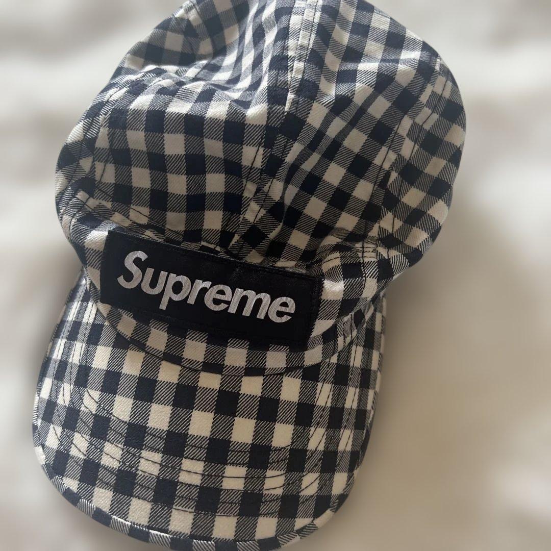 supreme キャップ　Gingham Camp Cap ギンガムチェック