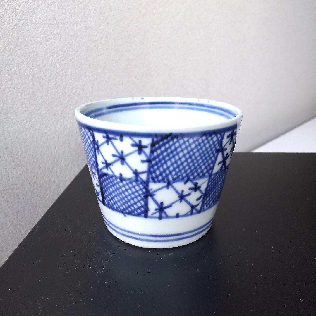 市松文 蕎麦猪口 そば猪口 そばちょこ ① ３客